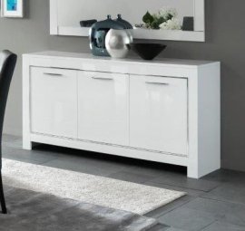 Kolomkast Glas Marknesse - MAGAZIJN OPRUIMING - Wit/Marmer