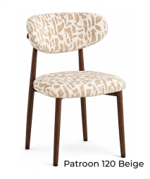 Eetkamerstoel Ronnie Patroon Beige