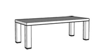 Pieterburen Eettafel-L Naturel hout