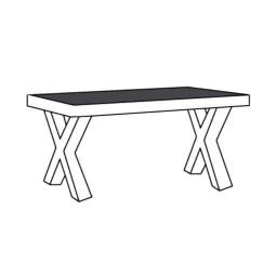 Toornwerd Eettafel T23-XM - MAGAZIJN OPRUIMING - Oude Eik