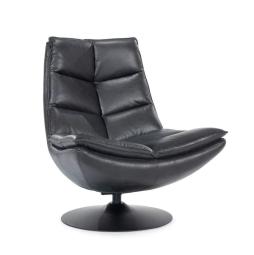 Fauteuil Sven - Zwart Boho Leder - 95939