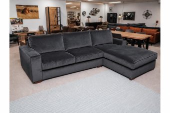 Follega 2 Zits + Longchair in antraciet – kleurimpressie