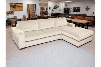 Follega 2 Zits + Longchair in creme – kleurimpressie