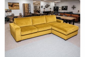 Follega 2 Zits + Longchair in geel – kleurimpressie