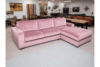 Follega 2 Zits + Longchair in roze – kleurimpressie