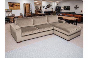 Follega 2 Zits + Longchair in taupe – kleurimpressie