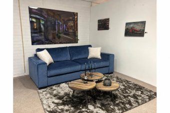 Frederiksoord 2 Zits Bank in blauw – kleurimpressie
