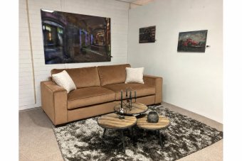 Frederiksoord 2 Zits Bank in cognac – kleurimpressie