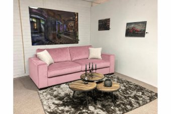 Frederiksoord 2 Zits Bank in roze – kleurimpressie