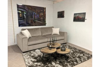 Frederiksoord 2 Zits Bank in taupe – kleurimpressie