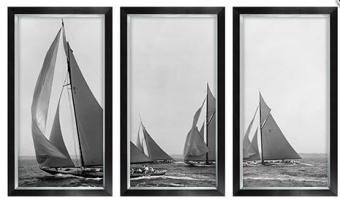 Glas 3-luik sloops at sail
