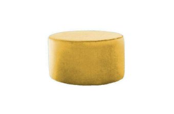 Gele hocker Poef Lexmond 40x40cm – A-meubel