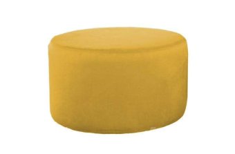 Gele hocker Poef Lexmond 50x50cm – A-meubel