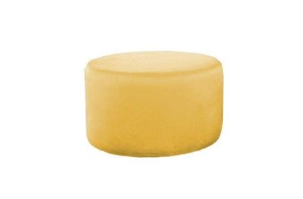 Gele hocker Poef Lexmond 47x47cm – A-meubel