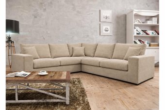 Gouda 2 + Hoek + 2 Zits in beige – kleurimpressie