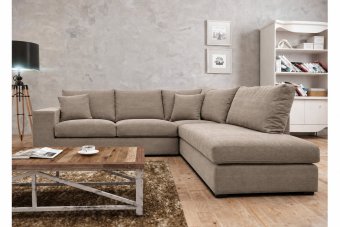 Gouda Ottomaan in taupe – kleurimpressie
