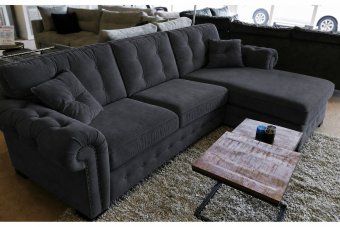 Groenveld Longchair  in antraciet – kleurimpressie