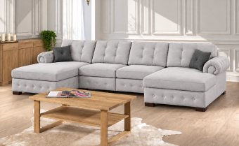 Taupe Groenveld · Longchair Klein + 2 Zits (2 Delig) + Longchair Klein – A-meubel
