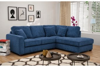 Groningen Ottomaan in blauw – kleurimpressie