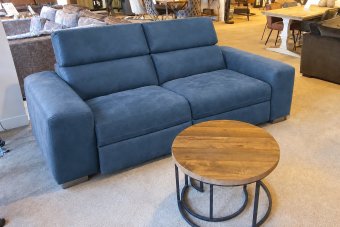 Harderwijk 2 Zits (Zonder Relax) in blauw – kleurimpressie