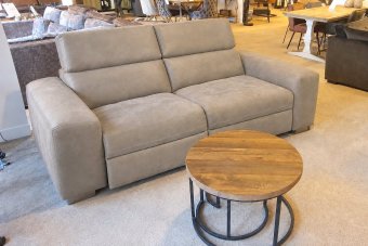 Harderwijk 2 Zits (Zonder Relax) in taupe – kleurimpressie
