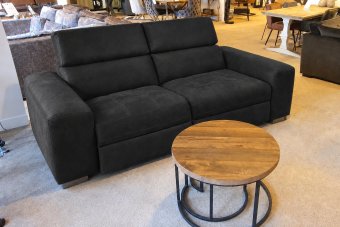 Harderwijk 2 Zits (Zonder Relax) in zwart – kleurimpressie