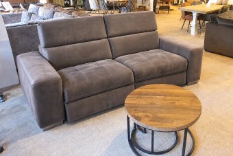 Harderwijk Bankstel in velvetstof – materiaalimpressie