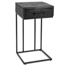 OUTLET EINDHOVEN! - Bijzettafel mango met lade - 2x