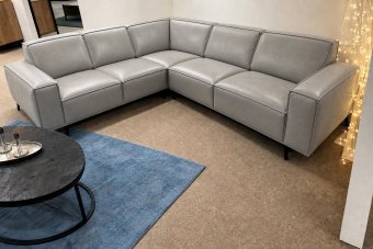 Heerlen 2 Zits + Hoek + 2 Zits in leer – materiaalimpressie