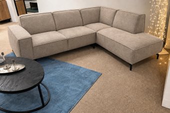 Heerlen Hoekbank in taupe – kleurimpressie
