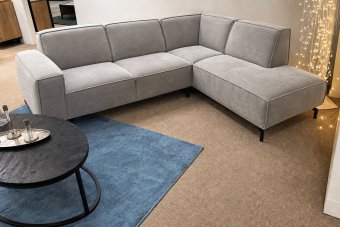 Heerlen Hoekbank in velvetstof – materiaalimpressie