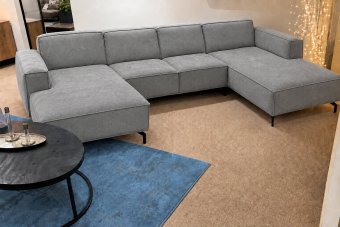 Heerlen Longchair + 2 Zits + Longchair in grijs – kleurimpressie