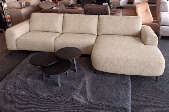 Helmond 2 Zits + Longchair Klein in beige – kleurimpressie