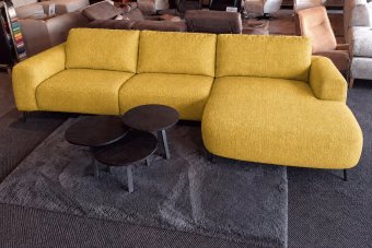 Helmond 2 Zits + Longchair Klein in geel – kleurimpressie