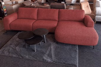Helmond 2 Zits + Longchair Klein in rood – kleurimpressie
