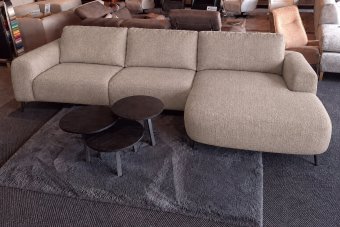 Helmond 2 Zits + Longchair Klein in taupe – kleurimpressie