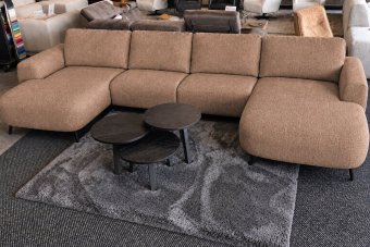 Helmond Longchair Klein + 2 Zits + Longchair Klein in bruin – kleurimpressie
