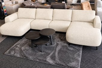 Helmond Longchair Klein + 2 Zits + Longchair Klein in creme – kleurimpressie