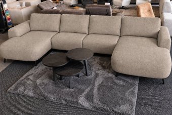 Helmond Longchair Klein + 2 Zits + Longchair Klein in taupe – kleurimpressie