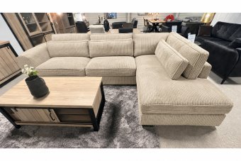 Hoekbank Alphen in beige – kleurimpressie