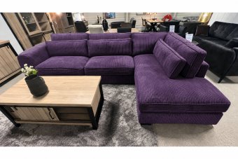 Hoekbank Alphen in paars – kleurimpressie