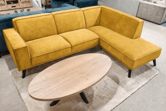 Hoekbank Den Haag in geel – kleurimpressie