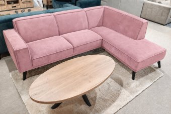 Hoekbank Den Haag in roze – kleurimpressie