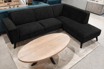 Hoekbank Den Haag in zwart – kleurimpressie