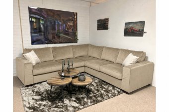 Hoekbank Frederiksoord in beige – kleurimpressie