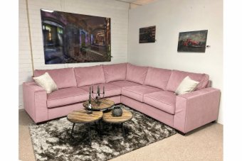 Hoekbank Frederiksoord in roze – kleurimpressie