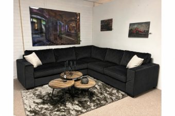 Hoekbank Frederiksoord in zwart – kleurimpressie