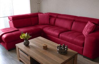 Roze bank Harderwijk · 2 Zits + Longchair (Zonder Relax) 242cm – A-meubel