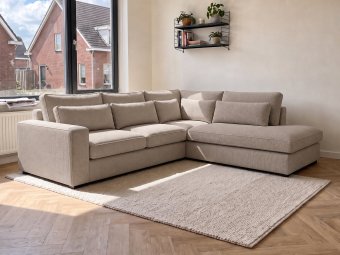 Hoekbank Ijsselstein Express in taupe – kleurimpressie