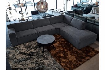 Hoekbank Leeuwarden in antraciet – kleurimpressie
